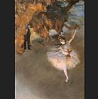 Edgar Degas Canvas Paintings - L'Etoile